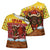 Spain Christmas Cross Shoulder Shirt with Santa Bull Brick Chimney Wreath and Festive Holiday - Wonder Print Shop