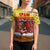 Spain Christmas Cross Shoulder Shirt with Santa Bull Brick Chimney Wreath and Festive Holiday - Wonder Print Shop