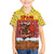 Spain Christmas Family Matching Puletasi and Hawaiian Shirt with Santa Bull Brick Chimney Wreath and Festive Holiday - Wonder Print Shop