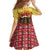 Spain Christmas Family Matching Tank Maxi Dress and Hawaiian Shirt with Santa Bull Brick Chimney Wreath and Festive Holiday - Wonder Print Shop