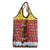 Spain Christmas Grocery Bag with Santa Bull Brick Chimney Wreath and Festive Holiday - Wonder Print Shop