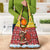 Spain Christmas Grocery Bag with Santa Bull Brick Chimney Wreath and Festive Holiday - Wonder Print Shop
