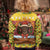 Spain Christmas Kid Ugly Christmas Sweater with Santa Bull Brick Chimney Wreath and Festive Holiday - Wonder Print Shop