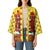 Spain Christmas Kimono with Santa Bull Brick Chimney Wreath and Festive Holiday - Wonder Print Shop