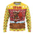 Spain Christmas Ugly Christmas Sweater with Santa Bull Brick Chimney Wreath and Festive Holiday - Wonder Print Shop