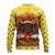 Spain Christmas Ugly Christmas Sweater with Santa Bull Brick Chimney Wreath and Festive Holiday - Wonder Print Shop