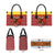 Spain Christmas Leather Bag with Santa Bull Brick Chimney Wreath and Festive Holiday - Wonder Print Shop