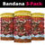 Spain Christmas Neck Gaiter with Santa Bull Brick Chimney Wreath and Festive Holiday - Wonder Print Shop