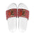 Spain Christmas Slide Sandals with Santa Bull Brick Chimney Wreath and Festive Holiday - Wonder Print Shop