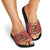 Spain Christmas Slide Sandals with Santa Bull Brick Chimney Wreath and Festive Holiday - Wonder Print Shop