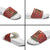 Spain Christmas Slide Sandals with Santa Bull Brick Chimney Wreath and Festive Holiday - Wonder Print Shop