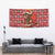Spain Christmas Tapestry with Santa Bull Brick Chimney Wreath and Festive Holiday - Wonder Print Shop