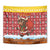Spain Christmas Tapestry with Santa Bull Brick Chimney Wreath and Festive Holiday - Wonder Print Shop