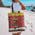 Spain Christmas Tote Bag with Santa Bull Brick Chimney Wreath and Festive Holiday - Wonder Print Shop