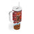 Spain Christmas Tumbler With Handle with Santa Bull Brick Chimney Wreath and Festive Holiday - Wonder Print Shop