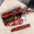 Spain Christmas Umbrella with Santa Bull Brick Chimney Wreath and Festive Holiday - Wonder Print Shop