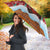 Spain Christmas Umbrella with Santa Bull Brick Chimney Wreath and Festive Holiday - Wonder Print Shop