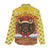 Spain Christmas Women Casual Shirt with Santa Bull Brick Chimney Wreath and Festive Holiday - Wonder Print Shop
