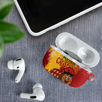 Spain Christmas AirPods Case with Tio de Nadal Log Snowflakes Spanish Flag and Holiday Wreath - Wonder Print Shop