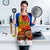 Spain Christmas Apron with Tio de Nadal Log Snowflakes Spanish Flag and Holiday Wreath - Wonder Print Shop