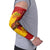 Spain Christmas Arm Sleeves with Tio de Nadal Log Snowflakes Spanish Flag and Holiday Wreath - Wonder Print Shop