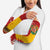 Spain Christmas Arm Sleeves with Tio de Nadal Log Snowflakes Spanish Flag and Holiday Wreath - Wonder Print Shop