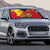 Spain Christmas Auto Sun Shade with Tio de Nadal Log Snowflakes Spanish Flag and Holiday Wreath - Wonder Print Shop