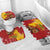 Spain Christmas Bathroom Set with Tio de Nadal Log Snowflakes Spanish Flag and Holiday Wreath - Wonder Print Shop