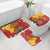 Spain Christmas Bathroom Set with Tio de Nadal Log Snowflakes Spanish Flag and Holiday Wreath - Wonder Print Shop