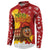 Spain Christmas Button Sweatshirt with Tio de Nadal Log Snowflakes Spanish Flag and Holiday Wreath - Wonder Print Shop