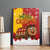 Spain Christmas Canvas Wall Art with Tio de Nadal Log Snowflakes Spanish Flag and Holiday Wreath - Wonder Print Shop