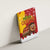 Spain Christmas Canvas Wall Art with Tio de Nadal Log Snowflakes Spanish Flag and Holiday Wreath - Wonder Print Shop