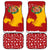 Spain Christmas Car Mats with Tio de Nadal Log Snowflakes Spanish Flag and Holiday Wreath - Wonder Print Shop