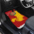 Spain Christmas Car Mats with Tio de Nadal Log Snowflakes Spanish Flag and Holiday Wreath - Wonder Print Shop