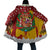 Spain Christmas Cloak with Tio de Nadal Log Snowflakes Spanish Flag and Holiday Wreath - Wonder Print Shop