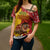 Spain Christmas Cross Shoulder Shirt with Tio de Nadal Log Snowflakes Spanish Flag and Holiday Wreath - Wonder Print Shop