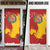 Spain Christmas Door Cover with Tio de Nadal Log Snowflakes Spanish Flag and Holiday Wreath - Wonder Print Shop