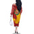 Spain Christmas Family Matching Off The Shoulder Long Sleeve Dress and Hawaiian Shirt with Tio de Nadal Log Snowflakes Spanish Flag and Holiday Wreath - Wonder Print Shop