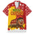 Spain Christmas Family Matching Puletasi and Hawaiian Shirt with Tio de Nadal Log Snowflakes Spanish Flag and Holiday Wreath - Wonder Print Shop