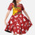 Spain Christmas Family Matching Tank Maxi Dress and Hawaiian Shirt with Tio de Nadal Log Snowflakes Spanish Flag and Holiday Wreath - Wonder Print Shop