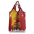 Spain Christmas Grocery Bag with Tio de Nadal Log Snowflakes Spanish Flag and Holiday Wreath - Wonder Print Shop