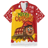 Spain Christmas Hawaiian Shirt with Tio de Nadal Log Snowflakes Spanish Flag and Holiday Wreath - Wonder Print Shop