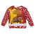 Spain Christmas Kid Ugly Christmas Sweater with Tio de Nadal Log Snowflakes Spanish Flag and Holiday Wreath - Wonder Print Shop