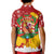 Spain Christmas Kid Polo Shirt with Tio de Nadal Log Snowflakes Spanish Flag and Holiday Wreath - Wonder Print Shop