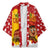Spain Christmas Kimono with Tio de Nadal Log Snowflakes Spanish Flag and Holiday Wreath - Wonder Print Shop