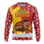 Spain Christmas Ugly Christmas Sweater with Tio de Nadal Log Snowflakes Spanish Flag and Holiday Wreath - Wonder Print Shop
