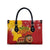 Spain Christmas Leather Bag with Tio de Nadal Log Snowflakes Spanish Flag and Holiday Wreath - Wonder Print Shop