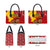 Spain Christmas Leather Bag with Tio de Nadal Log Snowflakes Spanish Flag and Holiday Wreath - Wonder Print Shop