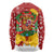 Spain Christmas Long Sleeve Shirt with Tio de Nadal Log Snowflakes Spanish Flag and Holiday Wreath - Wonder Print Shop