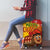 Spain Christmas Luggage Cover with Tio de Nadal Log Snowflakes Spanish Flag and Holiday Wreath - Wonder Print Shop